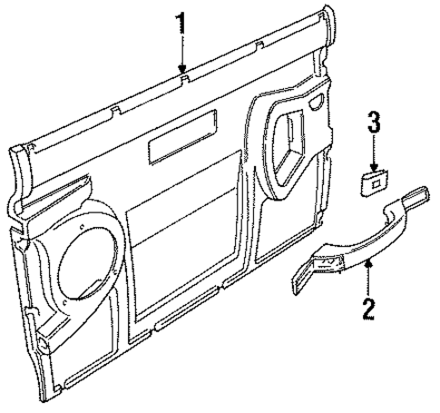 Interior Trim - Door for 1995 Land Rover Defender 90 #0
