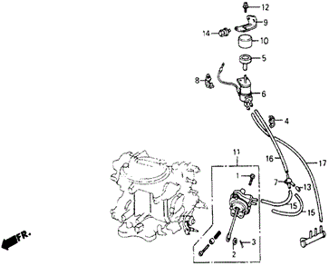 A/C Solenoid Valve (Keihin) for 1984 Honda Wagovan #0