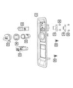5XT77BD1AA - Electrical: Power Outlet Bezel for Mopar Image