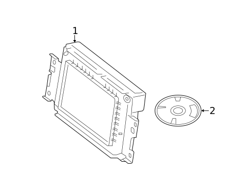 Navigation System Components for 2012 Volvo XC70 #0