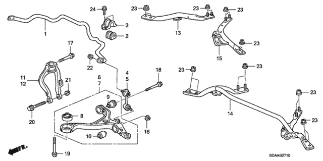 Front Lower Arm for 2007 Honda Accord #0