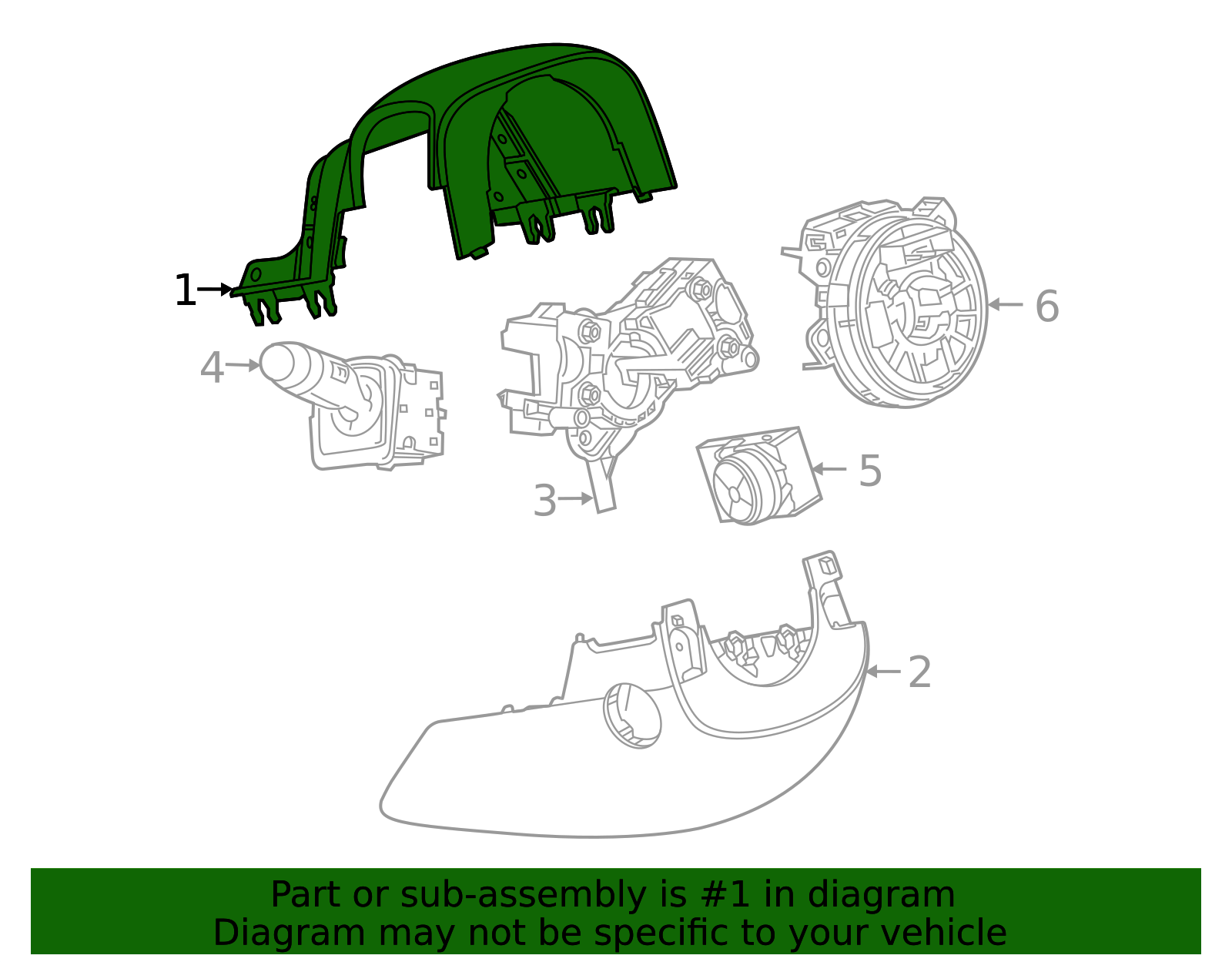 Steering Column Cover - OEM Interior Fit & Protection 85556391 ...
