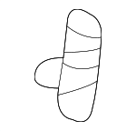 90363968 - Body: Speaker Grille for Saturn: L100, L200, L300, LS, LS1, LS2, LW1, LW2, LW200, LW300 Image