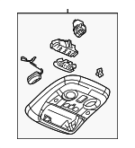 15812247 - Body: Roof Console for Cadillac: Escalade, Escalade ESV | Chevrolet: Suburban 1500, Suburban 2500, Tahoe | GMC: Yukon, Yukon XL 1500, Yukon XL 2500 Image