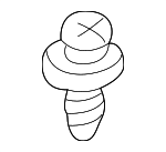 GJ2168885B02 - Body: Cowl Trim Fastener for Mazda: 2, 3, 5, 6, 626, CX-3, CX-30, CX-5, CX-50, CX-7, CX-70, CX-9, CX-90, Miata, Millenia, MPV, MX-3, MX-30 EV, MX-5 Miata, MX-6, Protege, Protege5, RX-8 Image