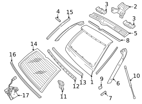 Gate & Hardware for 1996 Land Rover Range Rover #0