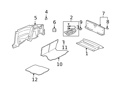 Interior Trim - Rear Body for 1996 Honda Civic #0
