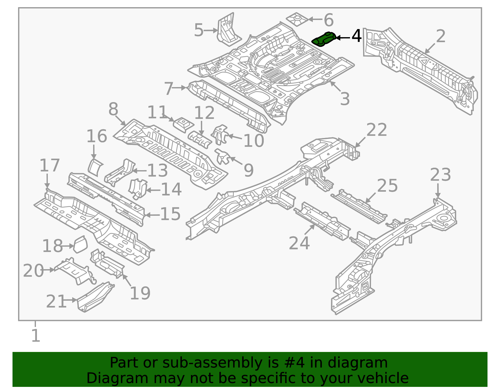 2023-2026 Kia Sportage Floor Pan Mount Bracket 655D3-P1000 | OEM Parts ...
