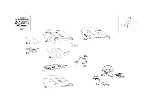 Right Seat for 2021 Mercedes-Benz CLA250 #0