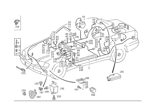 Burglary Alarm System and Infrared Closing System for 2000 Mercedes-Benz C43 AMG #0