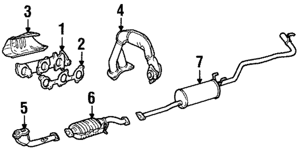 Toyota OEM Muffler & Tail Pipe 17430-62220 | Toyota OEM