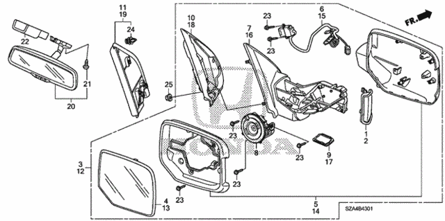 Mirror (Side Turn) for 2012 Honda Pilot #0