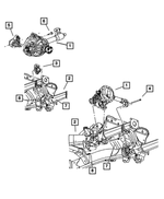 6505165AA - Engine Mounting: Nut for Mopar Image