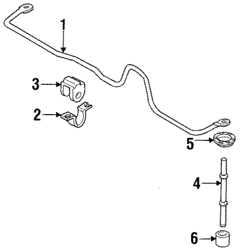 Stabilizer Bar & Components for 1993 INFINITI J30 #2