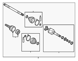 391003NA0D - : Axle Assembly for Nissan: LEAF Image