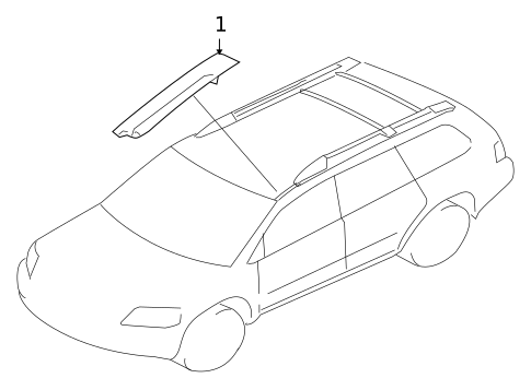 Exterior Trim - Roof for 2011 Mitsubishi Endeavor #0