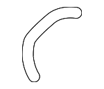 254123X601 - Cooling System: Lower Hose for Hyundai: Elantra, Elantra Coupe, Elantra GT Image