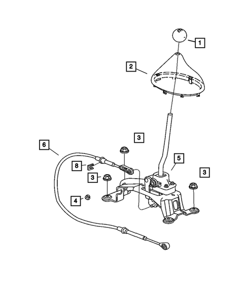 Gearshift Controls for 2004 Chrysler PT Cruiser #0