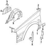 F3830D4000 - : Mud Guard for Nissan Image