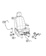68531693AA - Electrical: Seat Cushion Wiring for Mopar Image