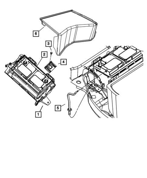Battery, Battery Tray and Cables for 2009 Dodge Challenger #0