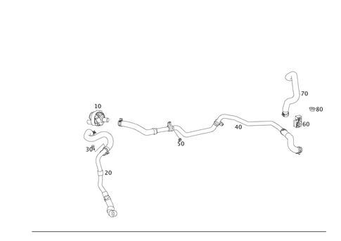 Heating Water Lines for 2021 Mercedes-Benz AMG GT C #0