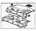 23163188 - : Dark Titanium Rear Window Panel Trim for GM Image