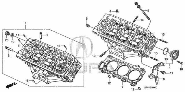 Front Cylinder Head (1) for 2007 Acura MDX #0