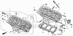 12100RYE305 - Engine: Cylinder Head Assembly, Front for Acura: MDX Image