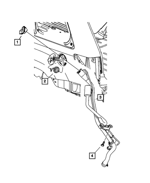 Fuel Tank Filler Tube for 2007 Jeep Commander #0
