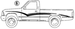 2113591728 - Body: Stripe Tape for Toyota: Pickup Image