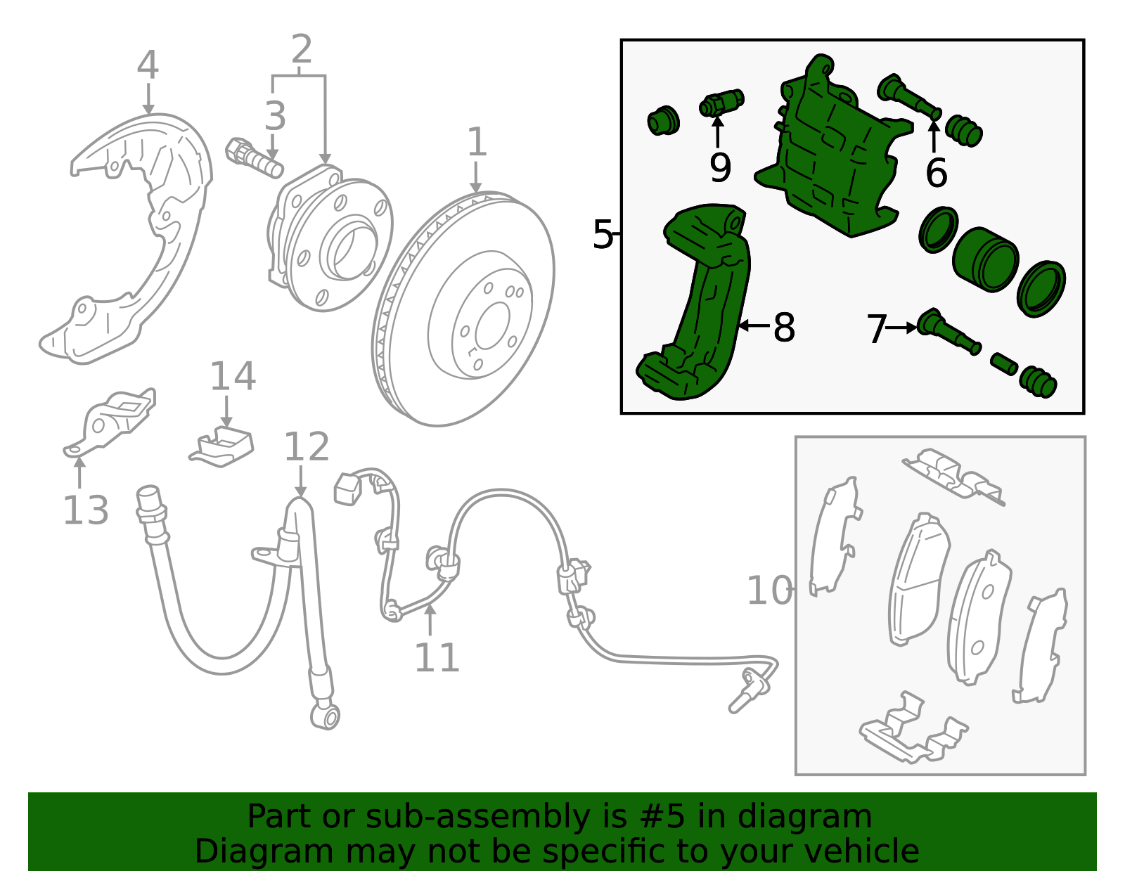 SU003-11424 - Disc Brake Caliper 2024-2026 Toyota GR86 | Longo