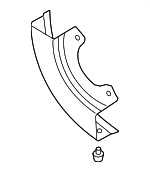 5Q1612163A - Body: Heat Shield for Volkswagen: Arteon, Atlas, Atlas Cross Sport, Golf, Golf Alltrack, Golf R, Golf SportWagen, GTI, Tiguan Image