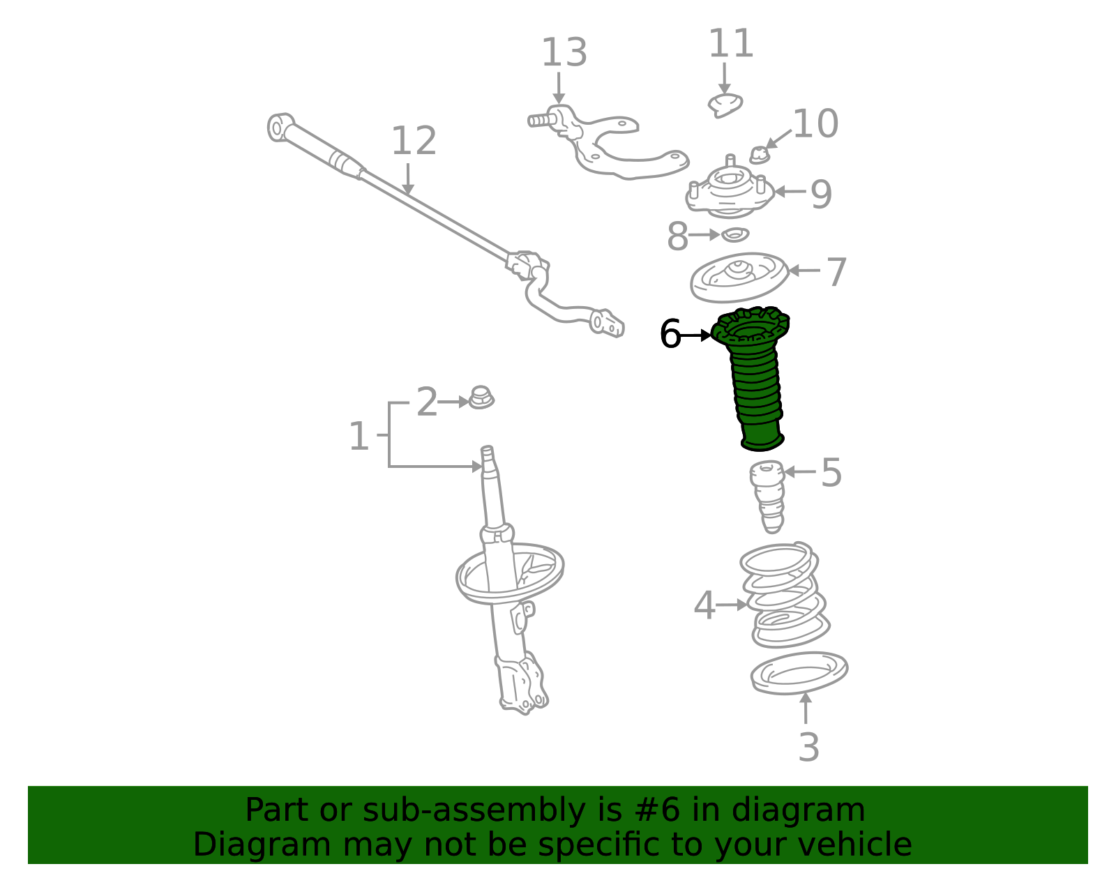 2003-2013 Toyota Upper Insulator 48157-02070 | MotorMotor