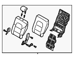 89300D9031D94 - Body: Seat Back Assembly for Kia: Sportage Image