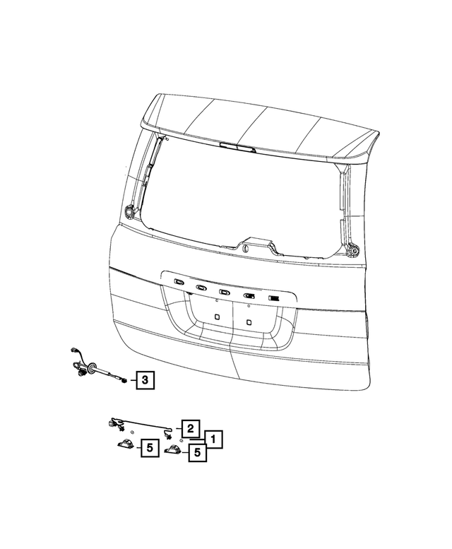 68102260AA - Electrical: License Lamp Wiring for Mopar Image image