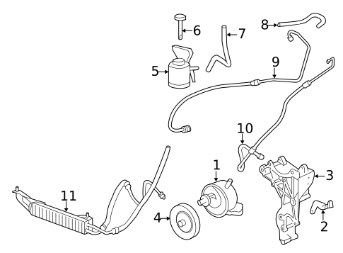 Pump & Hoses for 2017 GMC Savana 2500 #0