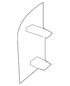 991555684015Q0 - Body: Door Interior Trim Panel Cap for Porsche Image