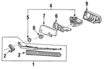 76732SR3305 - : Wiper Arm Assembly Refill for Honda: Civic Image