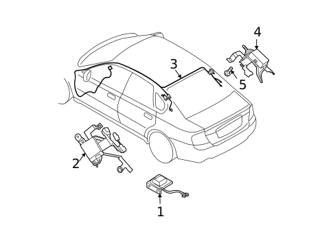 Antenna & Radio for 2007 Subaru Legacy #0