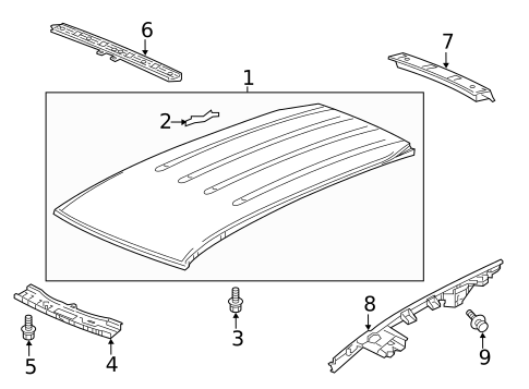 Roof & Components for 2021 Honda Passport #0