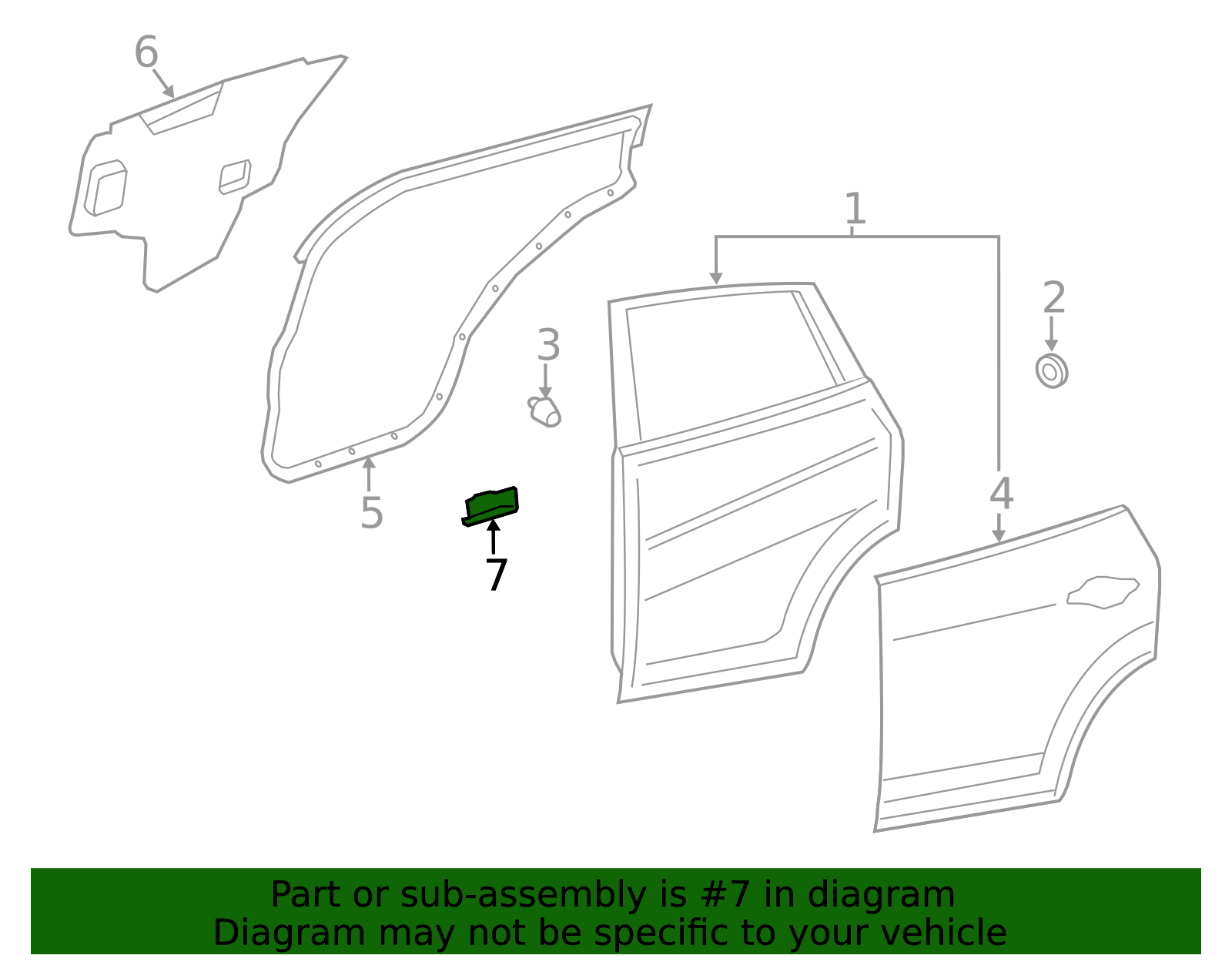 Genuine Corner Cover - 82291-4BA0A | NissanParts.cc | Nissan Parts