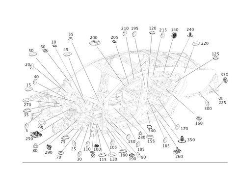 Expansion Plugs, Grommets for 2021 Mercedes-Benz CLS53 AMG #0