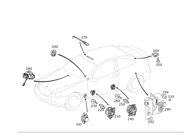 2038205702 - Electrical System: Speaker for Mercedes-Benz Image image