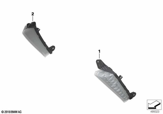63138566845 - Lights: Led Turn Signal, Front Left -  for BMW-Motorrad Image image