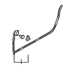 MR271702 - Body: Lower Weather-strip for Chrysler: Sebring | Dodge: Stratus Image