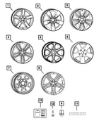 5RF59DX8AA - Wheels: Aluminum Wheel, Front Or Rear for Ram: 1500 Image