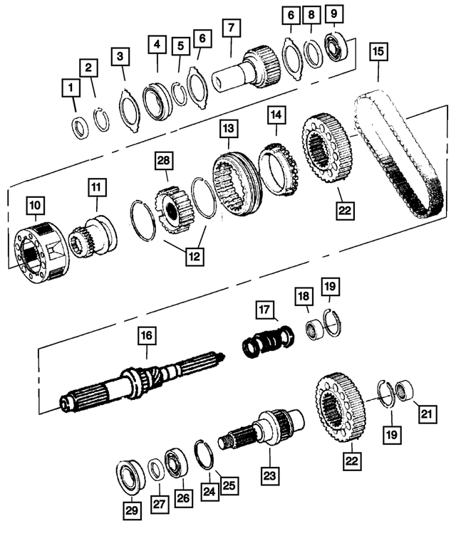 5072458AA - NV243; Transfer Case: Input Gear Bearing for Mopar Image