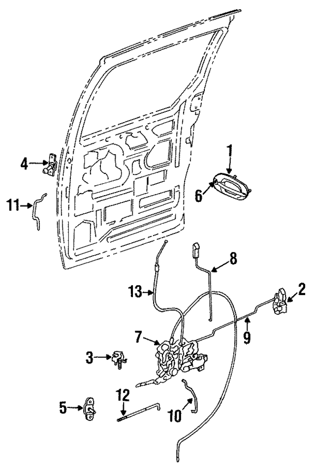 QK01SJM - Body: Handle, Outside for Mopar Image