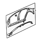 88948592 - Body: Inner Panel for Cadillac: Seville Image